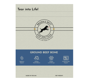 ground beef bone packaging